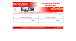 Desktop Screenshot of continentaltracking.net
