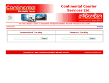 Tablet Screenshot of continentaltracking.net